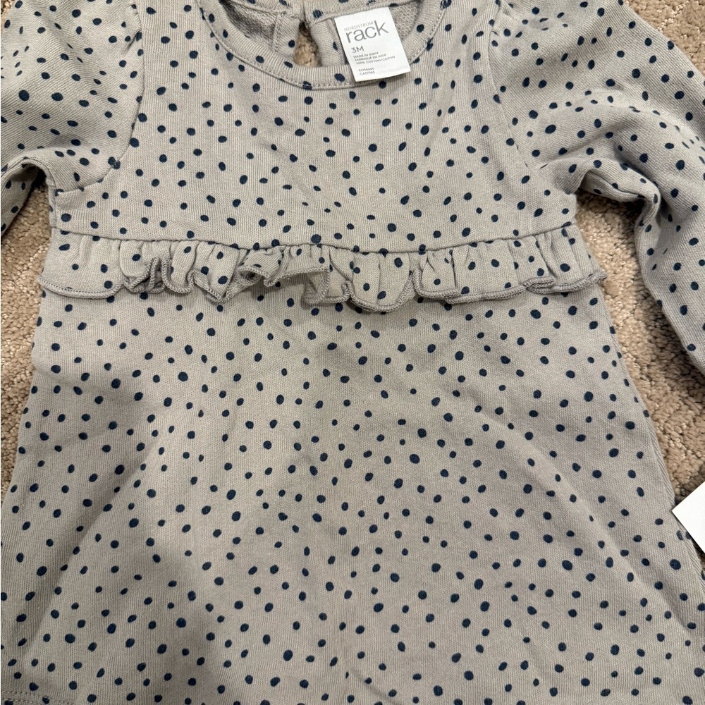 NWT Nordstrom Rack Polka Dot dress Sz 3M - Picture 3 of 3